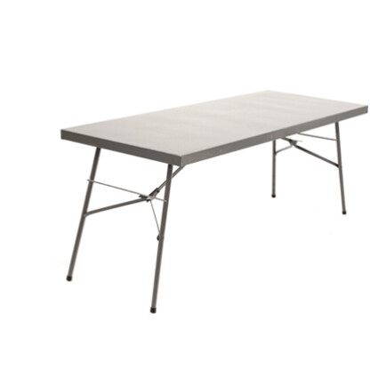 1800mm Heavy Duty Steel Folding Tables Hammertone Grey Only