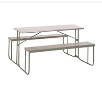 Heavy Duty Steel Canteen Benches