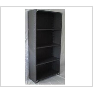 Heavy Duty Closed 5 Shelves Freestanding Bolted Steel Shelving-Hammer tone grey only.