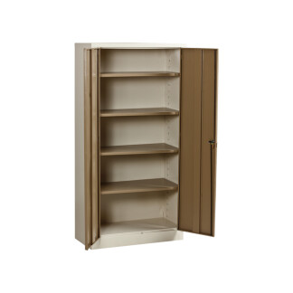 Best seller | Steel Cupboards | Heavy Duty | Stationery Cupboards with 4 shelves | 1800mm Height. Ivory/Karoo or Grey.