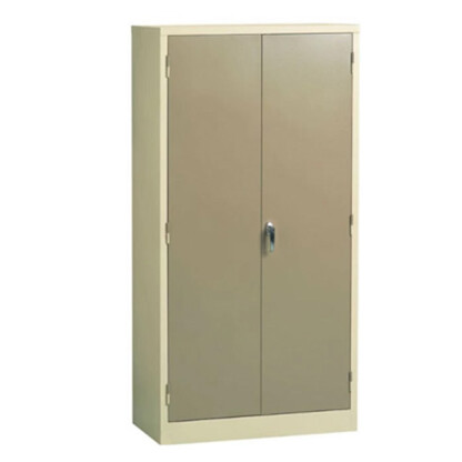 Heavy Duty Stationery Cupboard with 3 Shelves-1500mm Height. Ivory/Karoo or Grey.