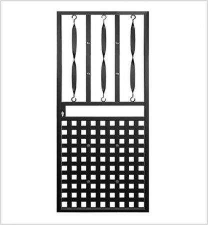 Type 10 Security Gate (Lockable) 2000mm(H) x 810mm(W)-Black.