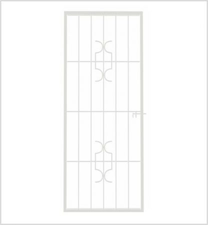 Type 4 Security Gate (Shoot bolt)-1950mm(H) x 770mm(W)-White.