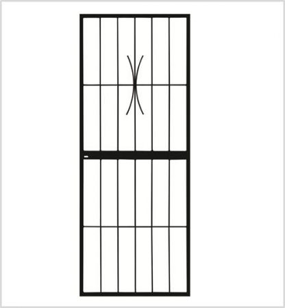 Type 3 Security Gate (Lockable) 1950mm(H) x 770mm(W)-Black.