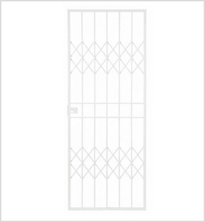 Type 7 Security Gate (Lockable) 1950mm(H) x 770mm(W)-White.